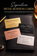 Custom Metal Business Cards – Laser Engraved & Personalized